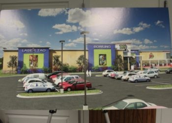 Ten Pin Family Fun Center artist rendition of proposed building design presented at the Turlock Planning Commission Meeting on November 4, 2010.