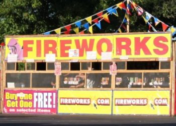 Fireworks Stand Selling Legal Fireworks in Turlock.