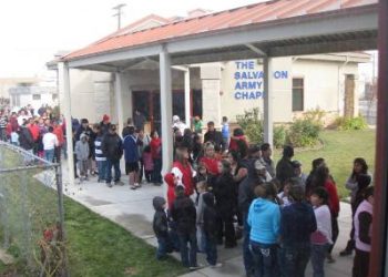 There was quite a line to take pictures with Santa this year at the Turlock Together Christmas Day Dinner. 12-25-11