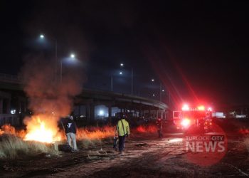 Ten-Foot-Deep Trash Pit Catches Fire