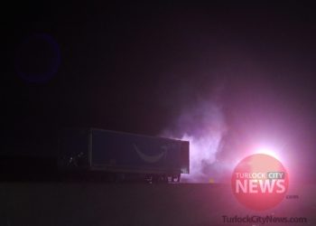 Amazon Trailer Catches Fire on Freeway