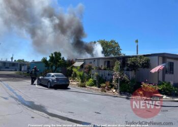 Two Displaced After Shed Fire Extends to Mobile Home