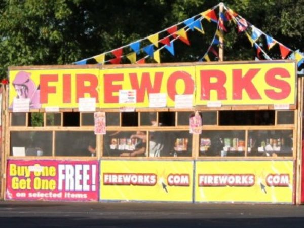 Fireworks Stand Selling Legal Fireworks in Turlock.