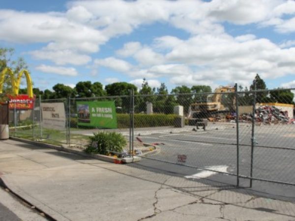 McDonald's at Tuolumne and Geer Rd. being demolished.