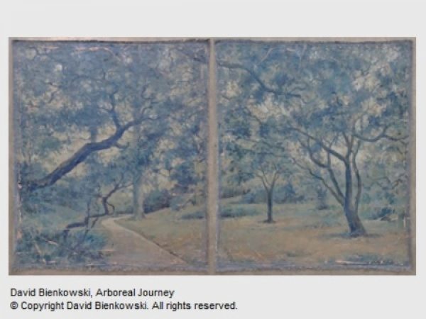Best of Show Winner for the Spring Juried Art Show 2012 was David Bienkowski, with His Painting: Arboreal Journey